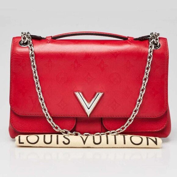 Louis Vuitton Rubis Monogram Leather Very Chain Bag - Picture 1 of 11
